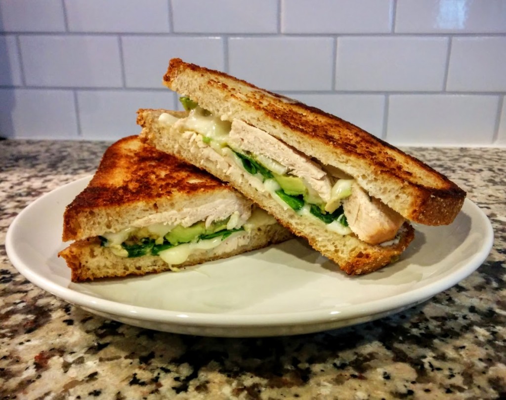 Avocado Ranch Chicken Panini | thegreengiraffeeats.com