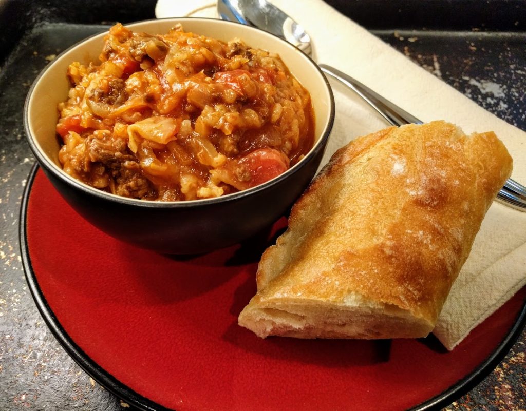 Stuffed Cabbage Soup | thegreengiraffeeats.com