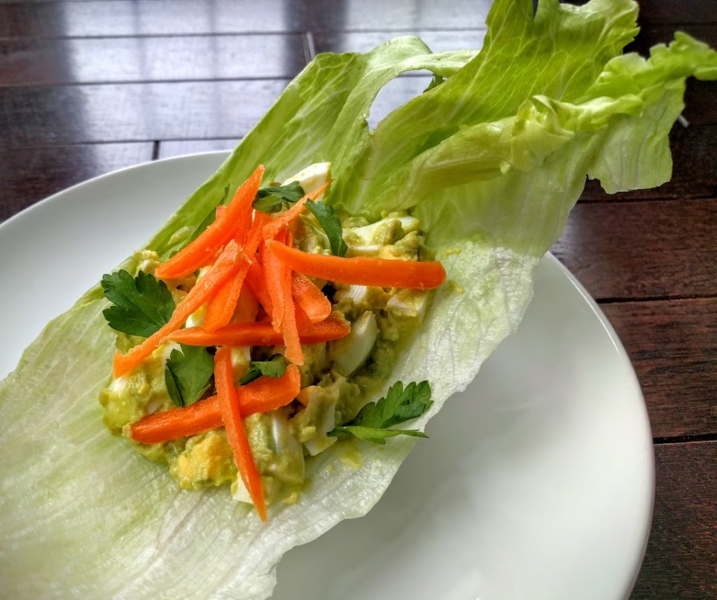 Avocado Egg Salad Lettuce Wrap