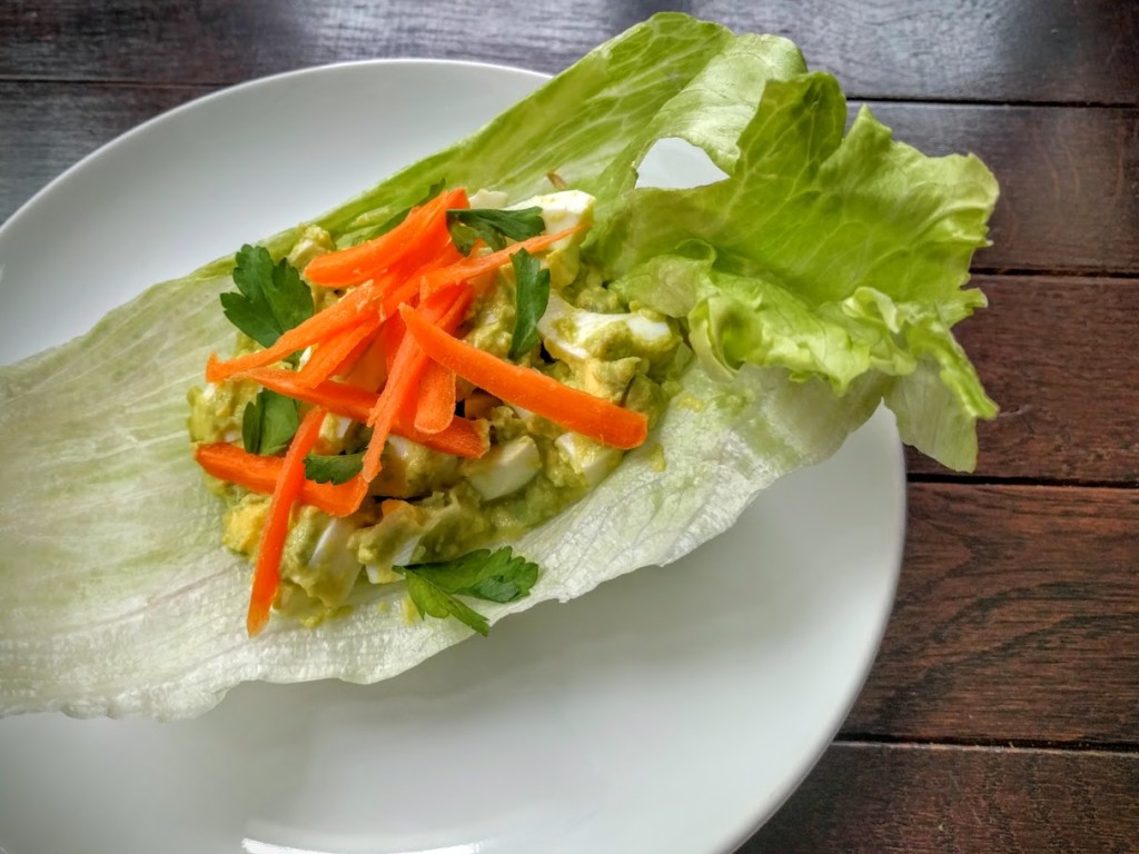 Avocado Egg Salad Lettuce Wrap