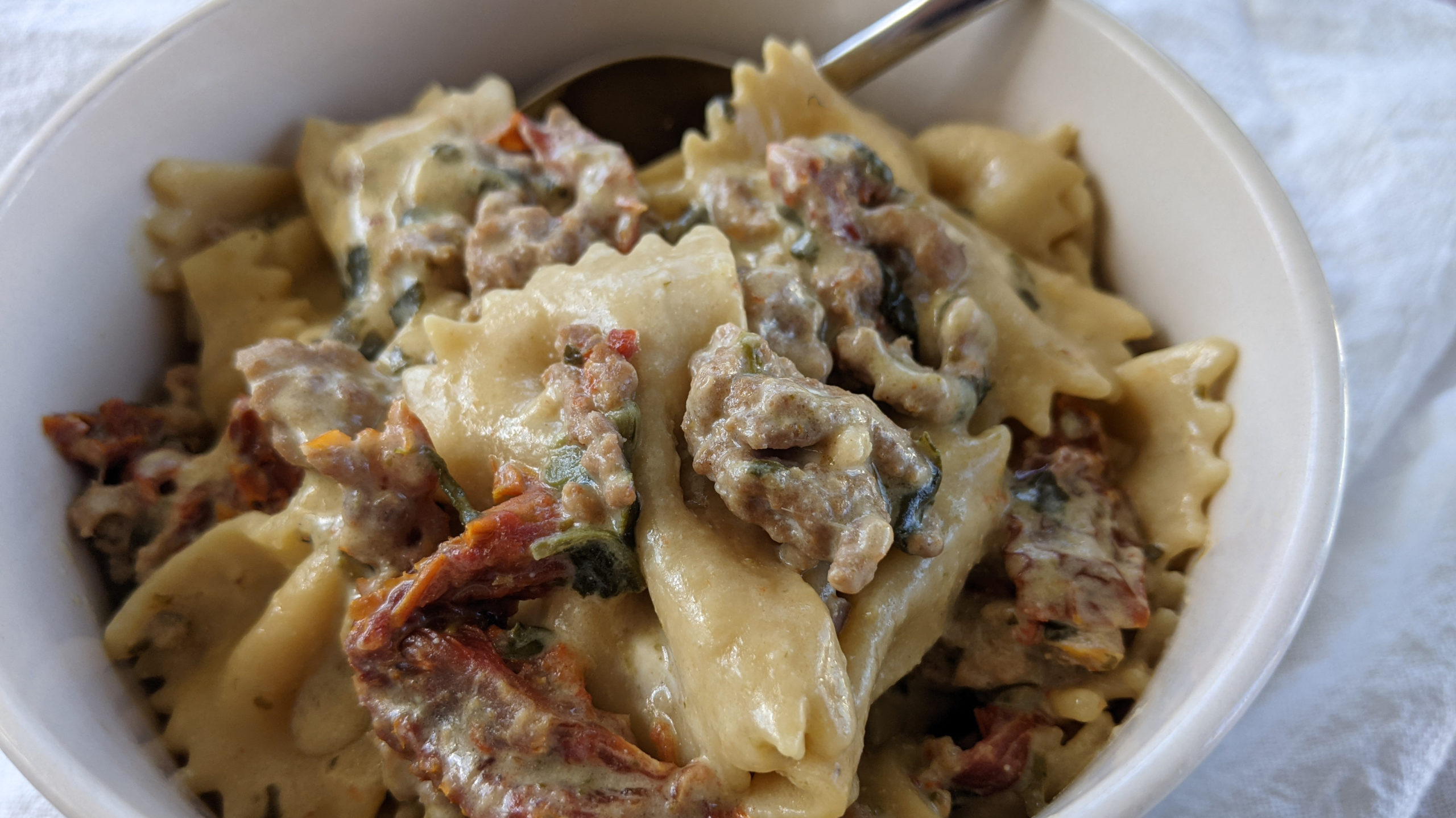 Instant pot creamy online sausage pasta